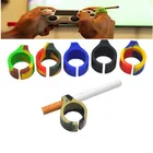 2 шт. Портативный Силиконовый Держатель для сигарет с кольцом для рук для обычного курильщика, мужской подарок, аксессуары для дыма