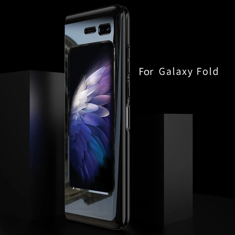 Luxury Clear Phone Case For Samsung Fold Solid Color Fashion For Samsung Galaxy Z Fold 1 Anti Fall Full Protective Coque Funda