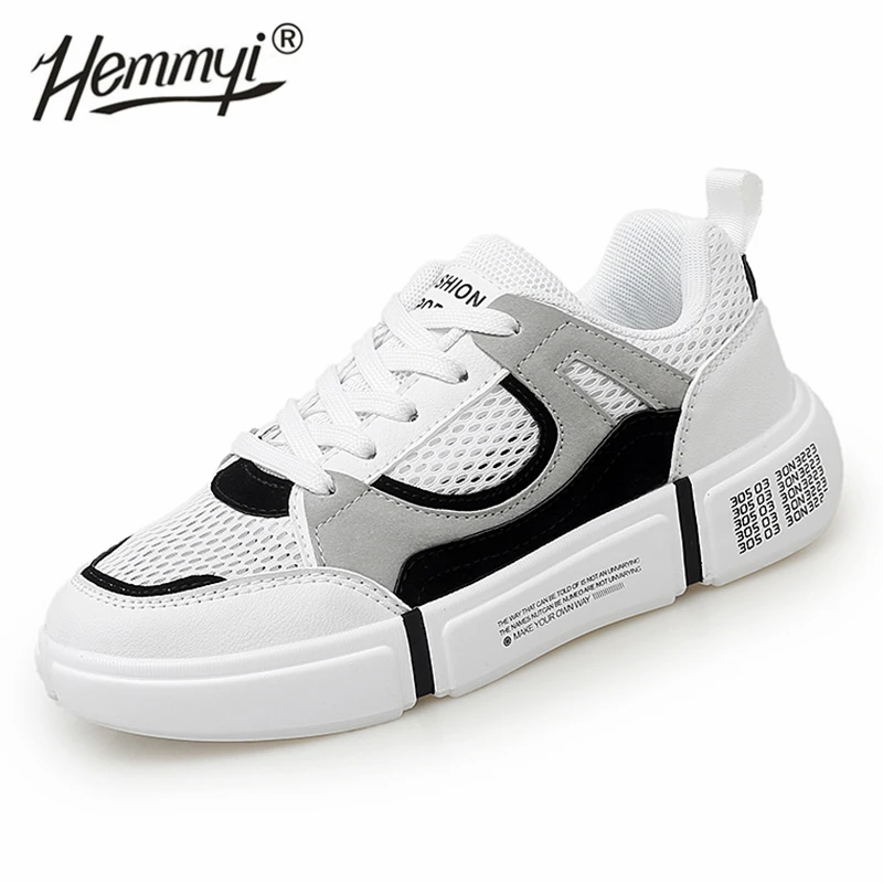 Кроссовки унисекс сетчатые повседневная легкая обувь для ходьбы плоская подошва