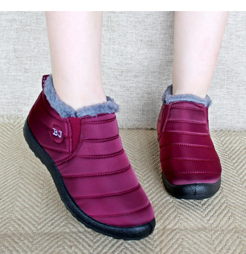 Sa Demeng/зимние ботинки для женщин 2020 года Водонепроницаемые зимние Повседневная