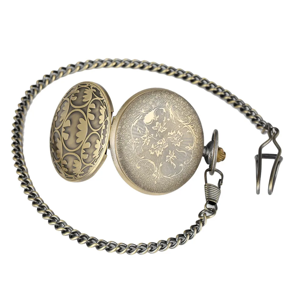 

Quartz Pocket Watches Retro Pocket Chain Cool Xmas Birthday Gifts for Kids Men Women