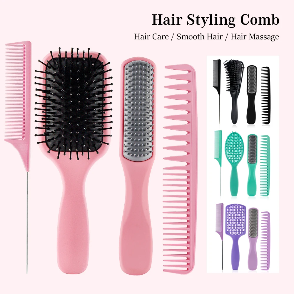 

Расческа для распутывания волос, для массажа кожи головы, профессиональный уход за волосами, Женская расческа для волос, распутывающая щетк...
