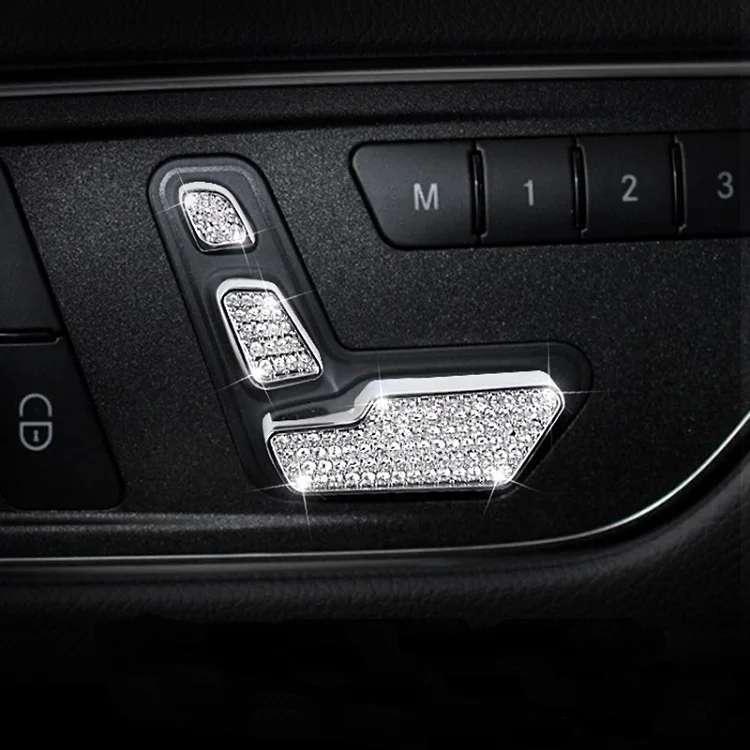 Silver Внутренняя отделка автомобиля алмаз для Mercedes-Benz аксессуары GLA200 CL220 cl260 cl200 Benz автомобиль свет Трансмиссия дизайн - Название цвета: Silver
