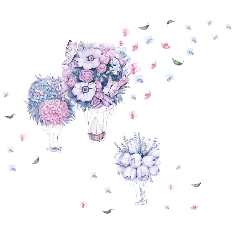 

Large Modern Flower Wall Stickers Aesthetic Girls Room Decor Mural Home Decoration Living Room DIY Art Wallpaper Bedroom Decals