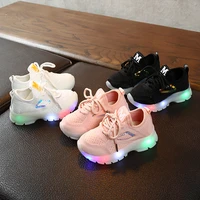 high quality led light breathable mesh kids sneaker children shoes casual baby kids sport shoes toddler running shoes walking
