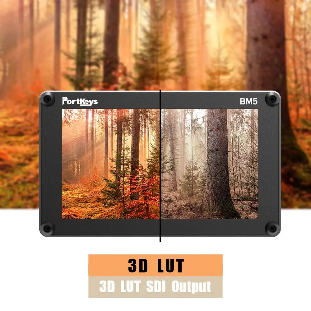 Portkeys BM5II 3G-SDI/HDMI вход 2000nit сенсорный экран 3D-LUT алюминиевый корпус для камеры DSLR