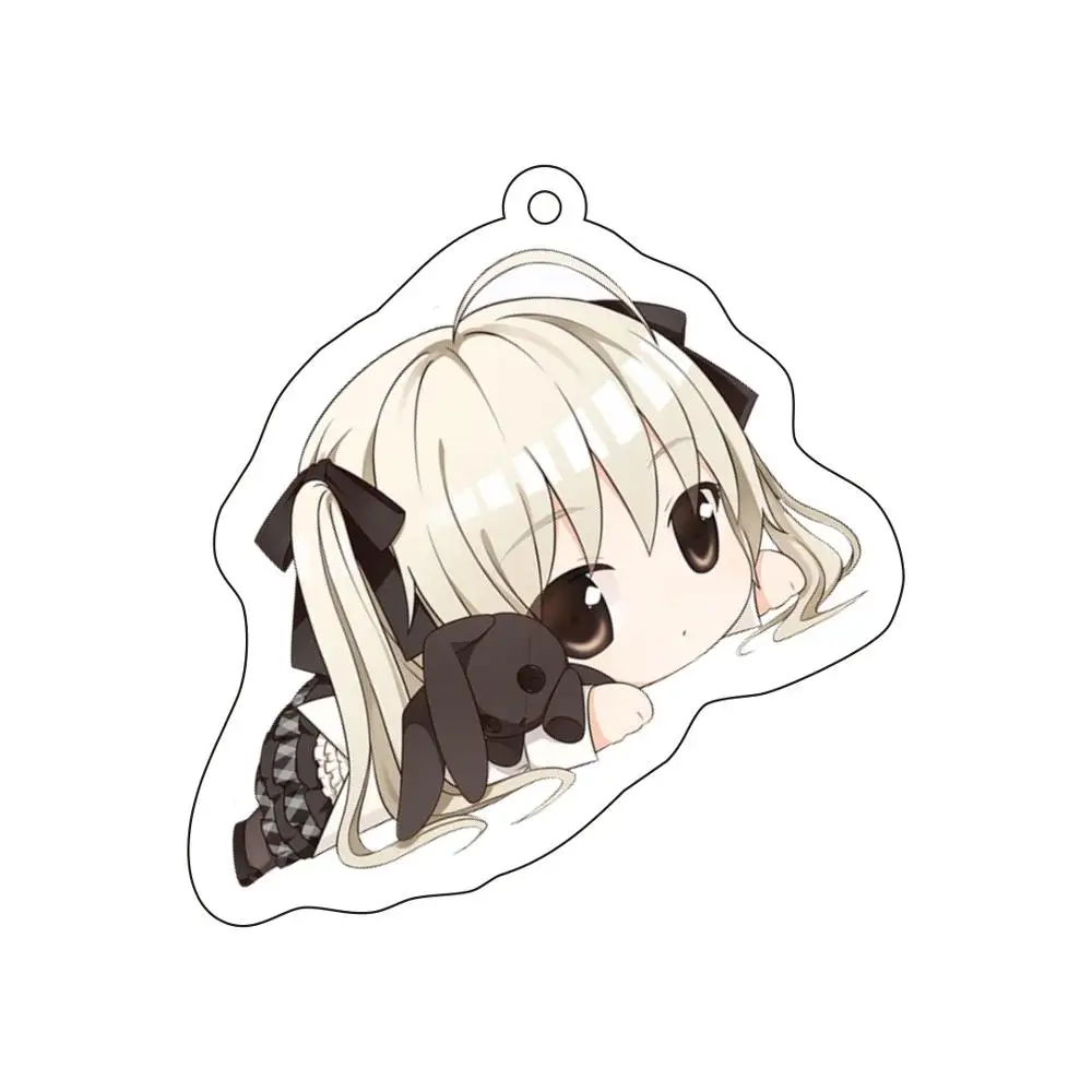 

Anime Yosuga No Sora Cosplay Keychains Acrylic Japanese Cartoon Car Key Chain Pendants Jewelry Gift Collection Key Rings