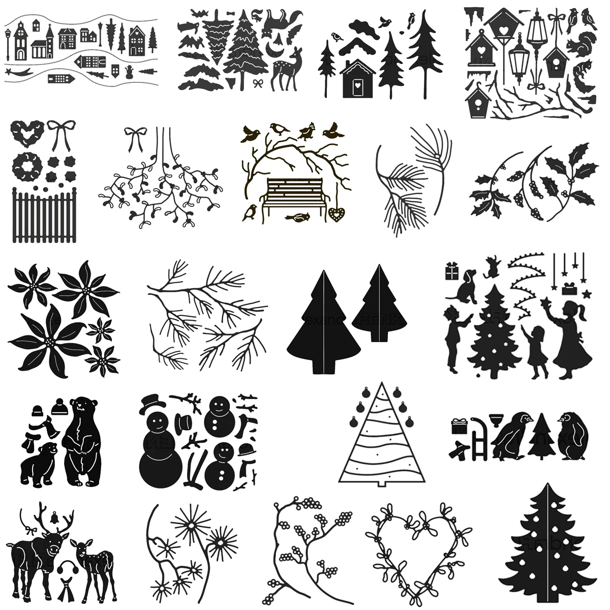 Свинья для рукоделия металлические режущие штампы форма высечки Рождественское