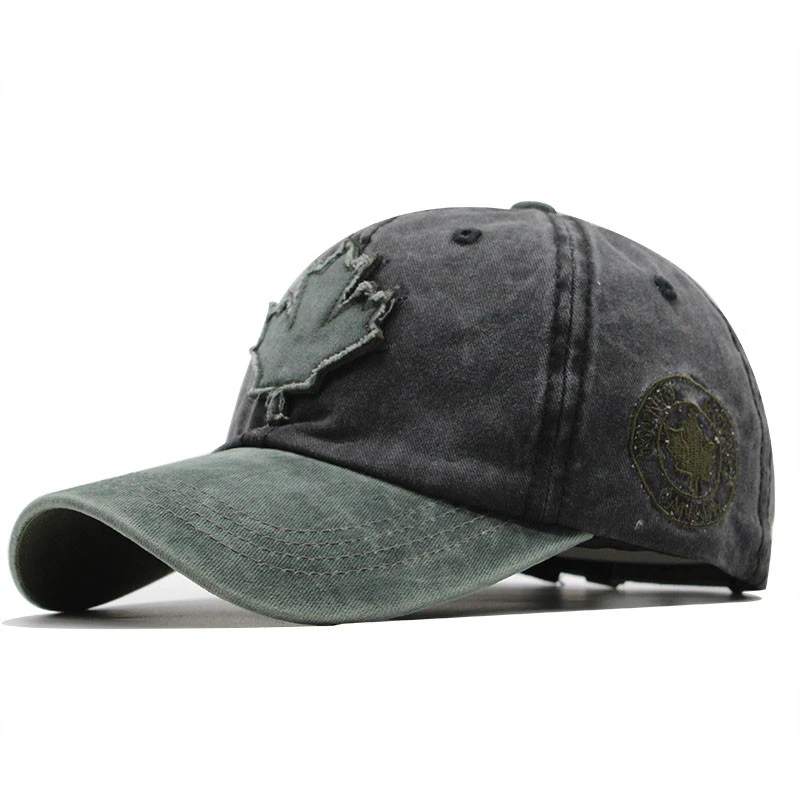 Мужская бейсболка с канадским флагом бейсбольная кепка регулируемой спинкой