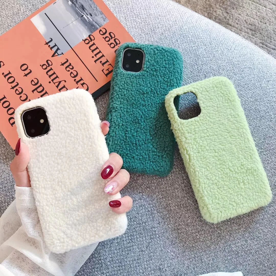 Gimfun теплый фланелевый клетчатый тканевый чехол для телефона для Iphone 11 чехол простой плюшевый тканевый чехол для Iphone 11 Pro Xs Max Xr X 6 7 8 Plus