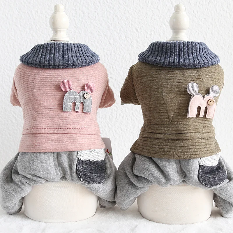 Розовая и зеленая одежда для домашних животных на осень зиму 2019 новейшая с