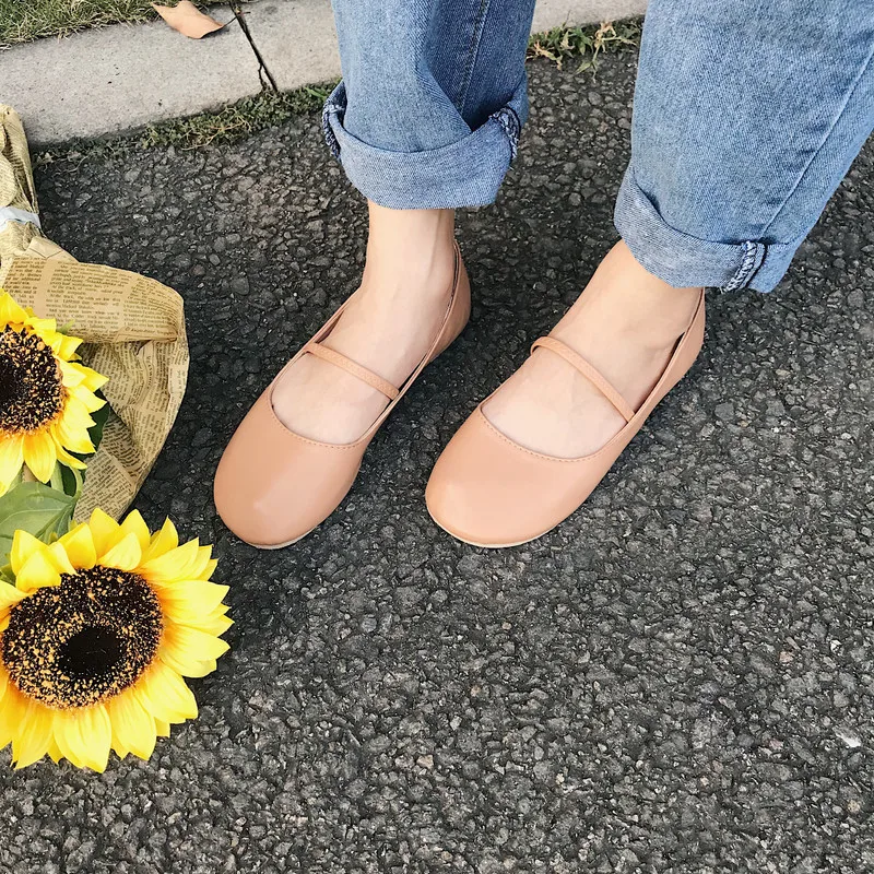 

Spring Summer Fashion New Ladies Flat Shoes Round Toe Slip-On Casual Lightweight Comfortable Solid Color Wild Espadrilles W28-40