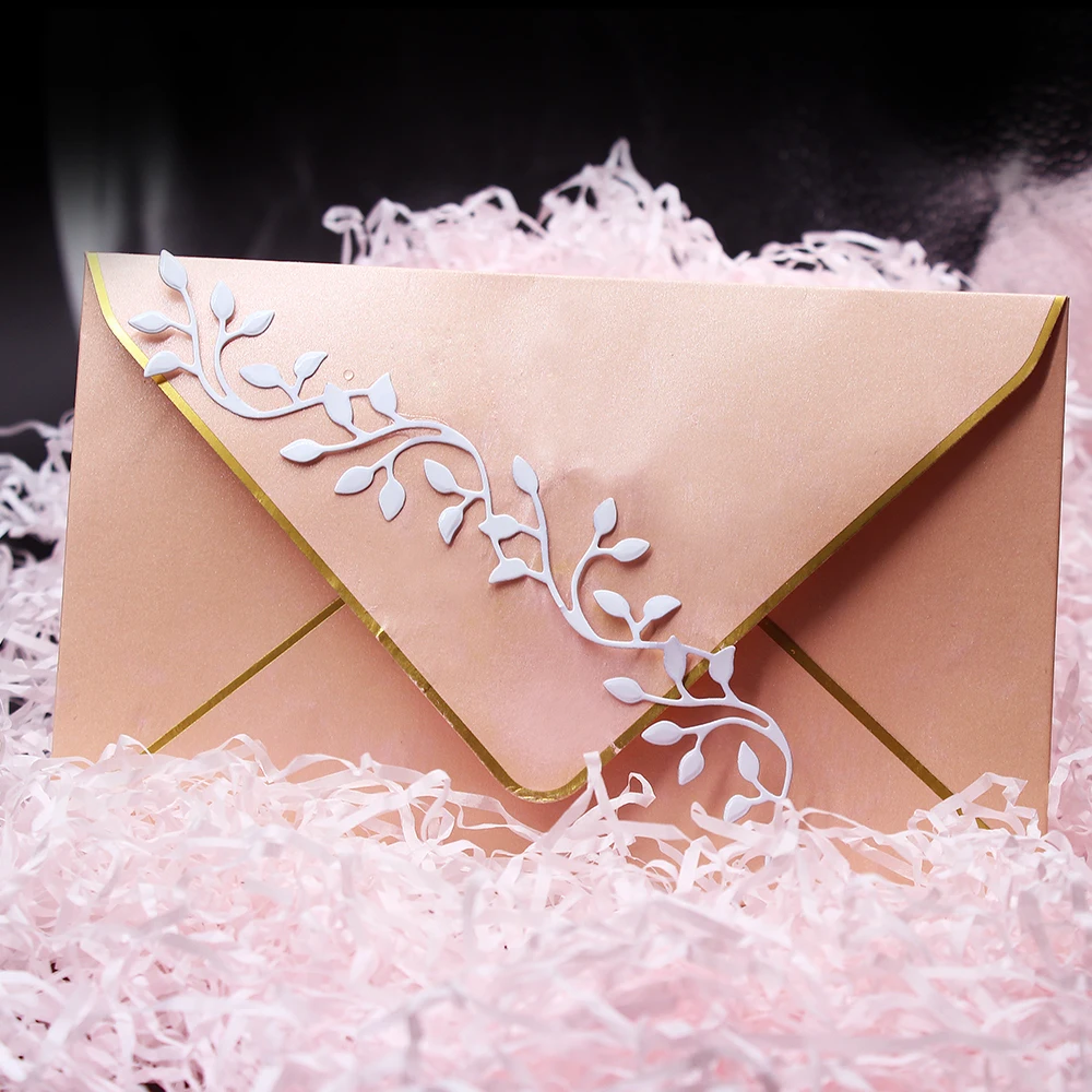 Металлические режущие штампы для декора кружевных листьев Трафаретный