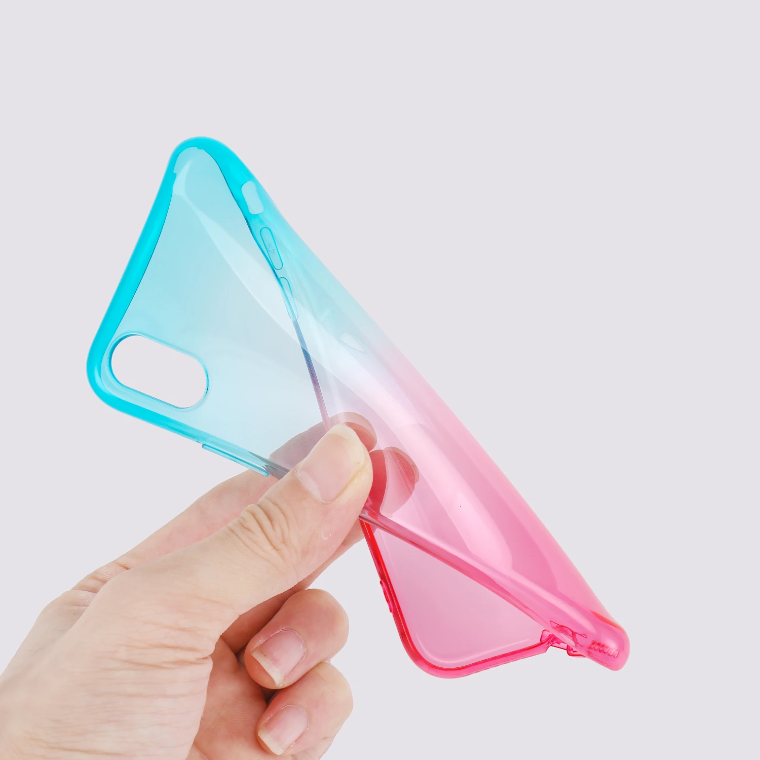 Чехол для iPhone XR X Xs Max 6 6s 7 8 Plus модный градиентный тонкий мягкий чехол телефона 7Plus SE