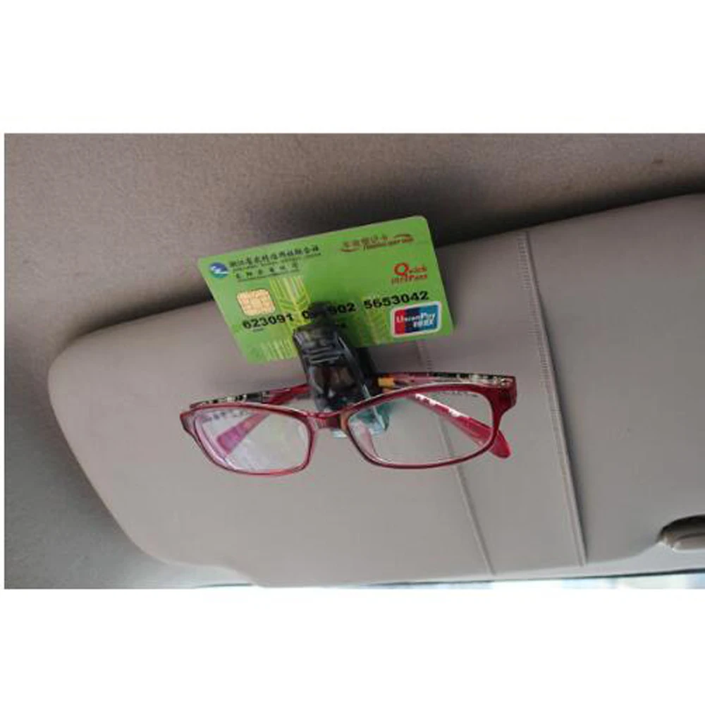 Автомобильный солнцезащитный козырек держатель очков зажим для билетов Nissan Tiida