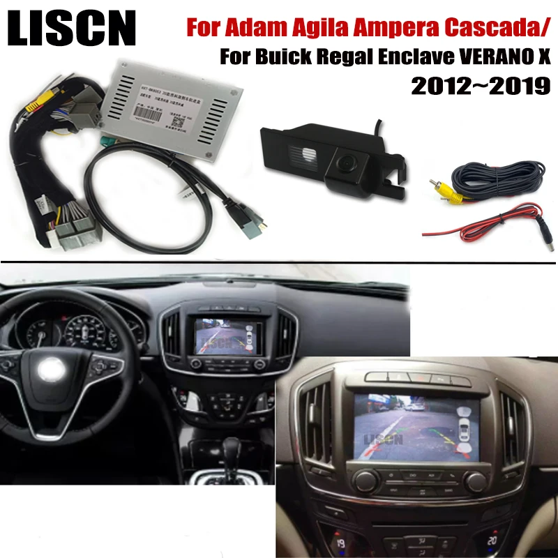 Адаптер для камеры заднего вида Opel Adam Agila Ampera / Buick Regal анклава VERANO 2011 ~ 2019