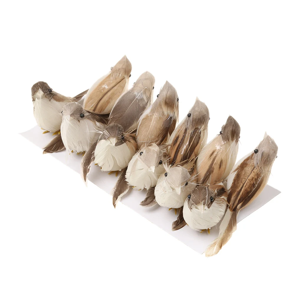 Реалистичные искусственные птицы из перьев 12 шт. украшения для домашнего сада |