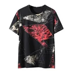 Футболка мужская с коротким рукавом, 10XL, 9XL, 8XL, 7XL, 6XL, XXXL, лето размера плюс, 2020