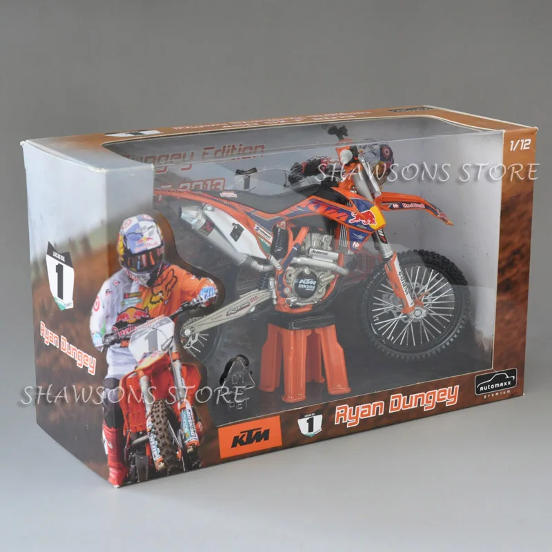 Литье под давлением модель игрушки automax 1:12 KTM 450 SX-F Байк миниатюрная копия мотоцикла