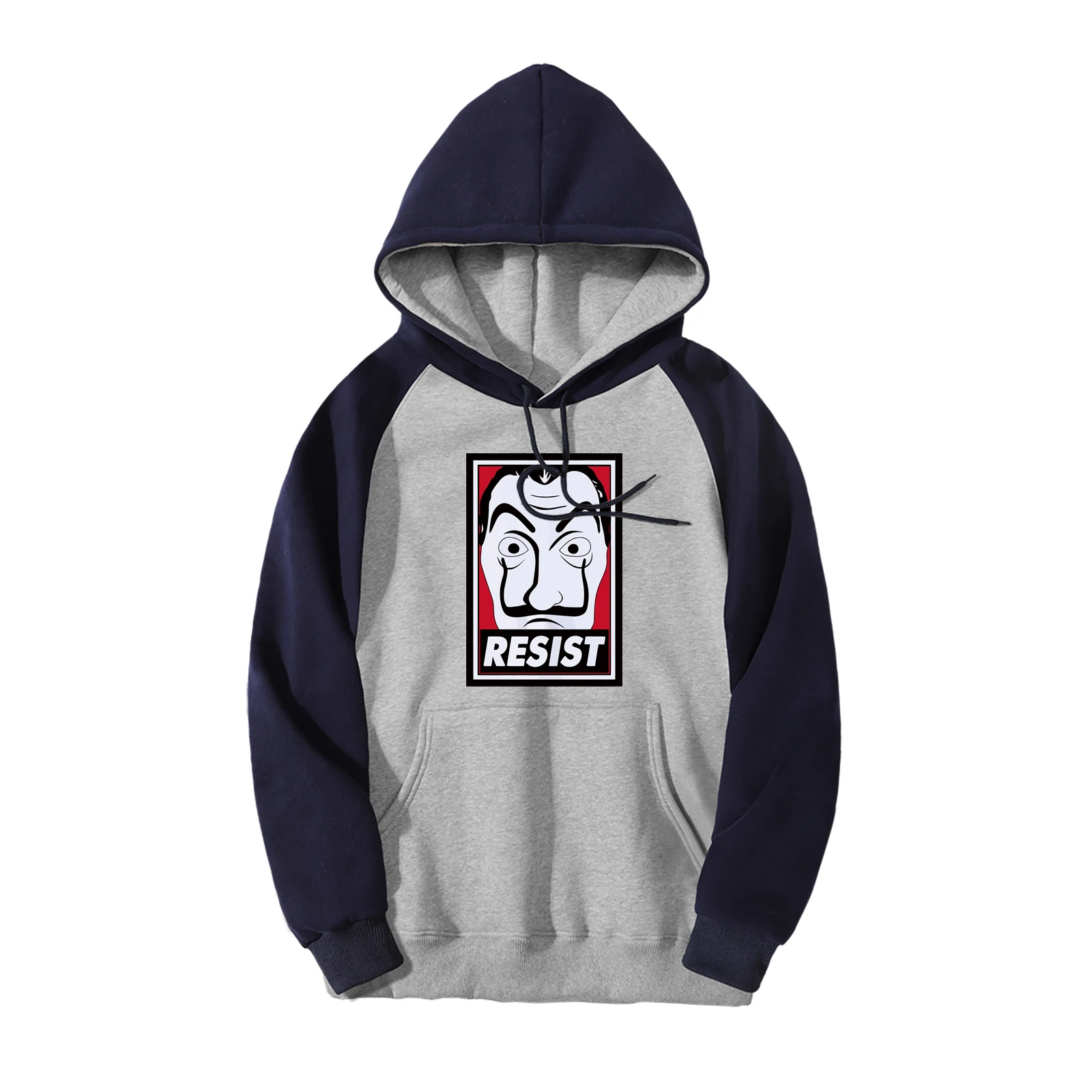 Толстовка с капюшоном флисовая толстовка и принтом Дом Paper Money Heist La Casa De Papel