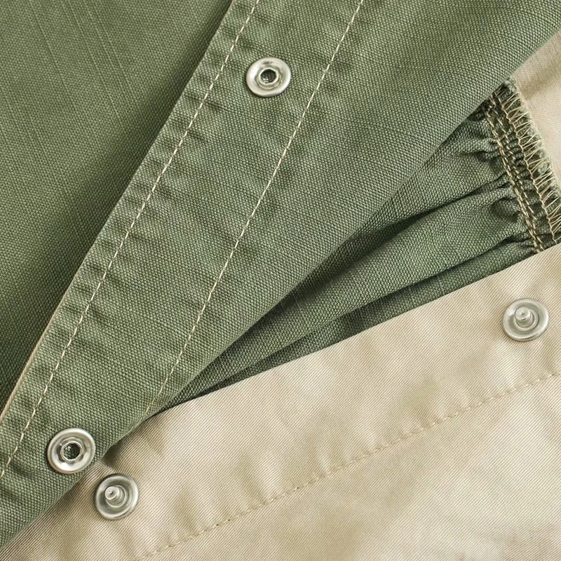 

ZA 2020 New Fashion Splicing Cotton Canvas Women Turn-down Collar Blouses Chiffon Blouse Sexy Shirt Casual Loose Tops
