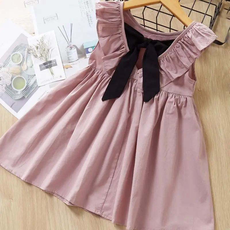 Bear Leader Girls Dresses 2020 New Summer Rainbow Print Vest Dress Fashion Sleeveless Clothes For 2-6 Years | Детская одежда и