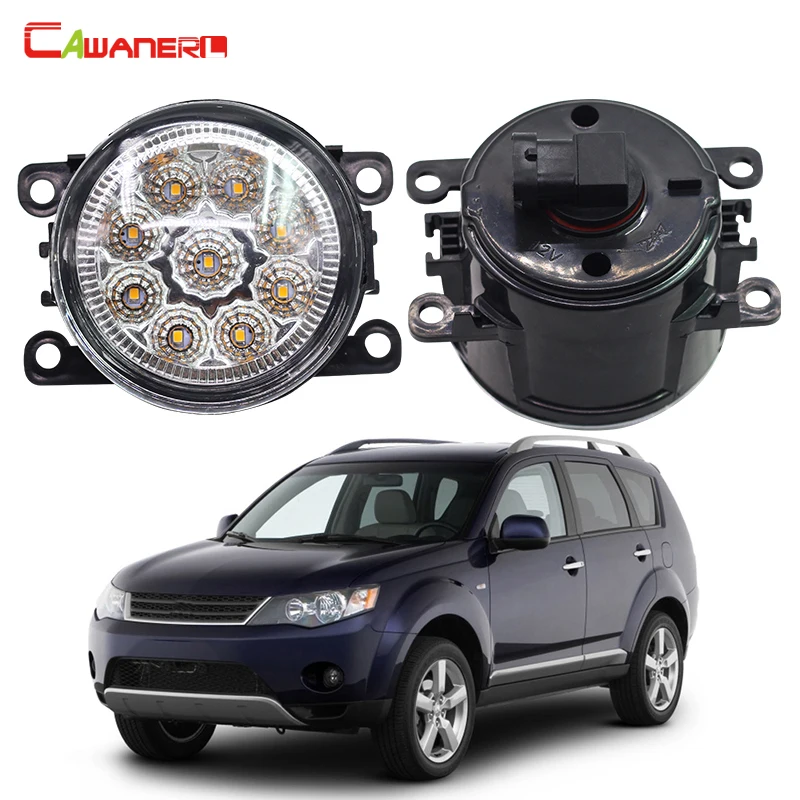 Cawanerl 2 X Автомобильный светильник LED DRL Дневной противотуманной фары 12V Высокая