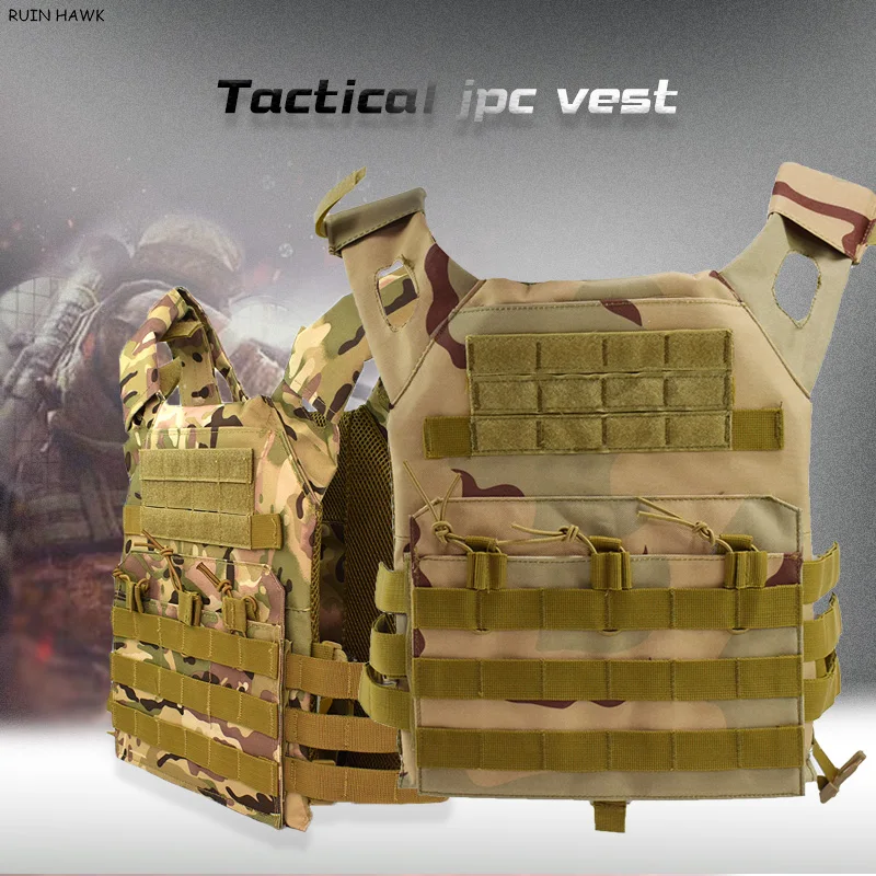

Men's General Hunting and Equipment Paintball Camouflage Armor CP Tactical Army Vest Plate Carrier Airsoft CS Wargame Milita