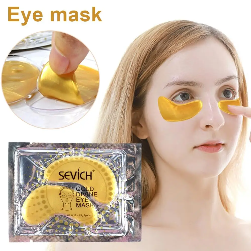 Collagen Gold Eye Mask Moisturizing Anti-Aging Dark Circles Acne Beauty Pad For Skin Care | Красота и здоровье