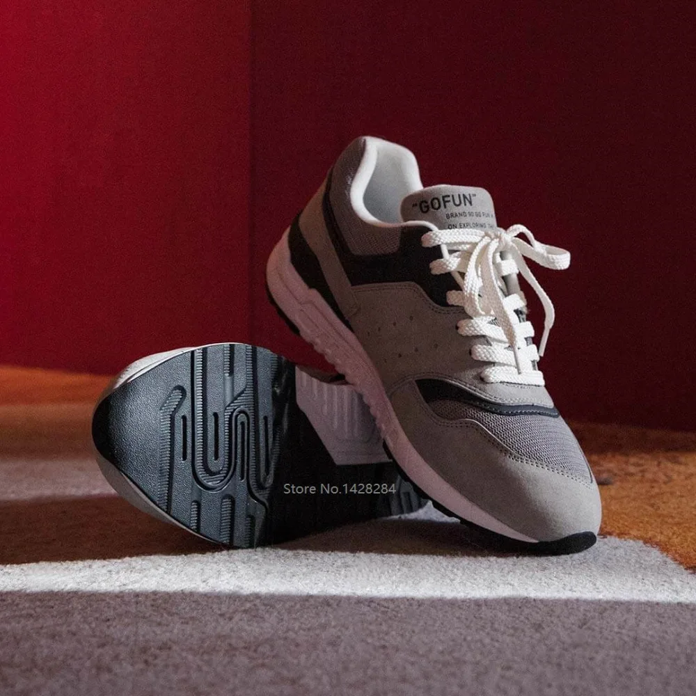 Мужские кроссовки из натуральной кожи Youpin черные повседневные дышащие в стиле