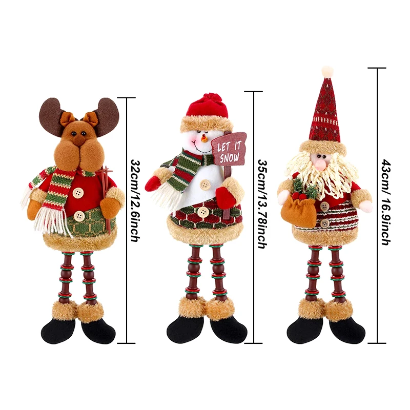 1 шт. декоративная кукла с бусинами в виде Санта Клауса лося снеговика|Кулоны и