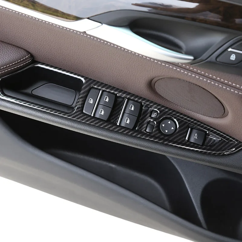 Для BMW X5 X6 F15 F16 2014 18 ABS серебро/углеродное волокно текстура Автомобильная дверь
