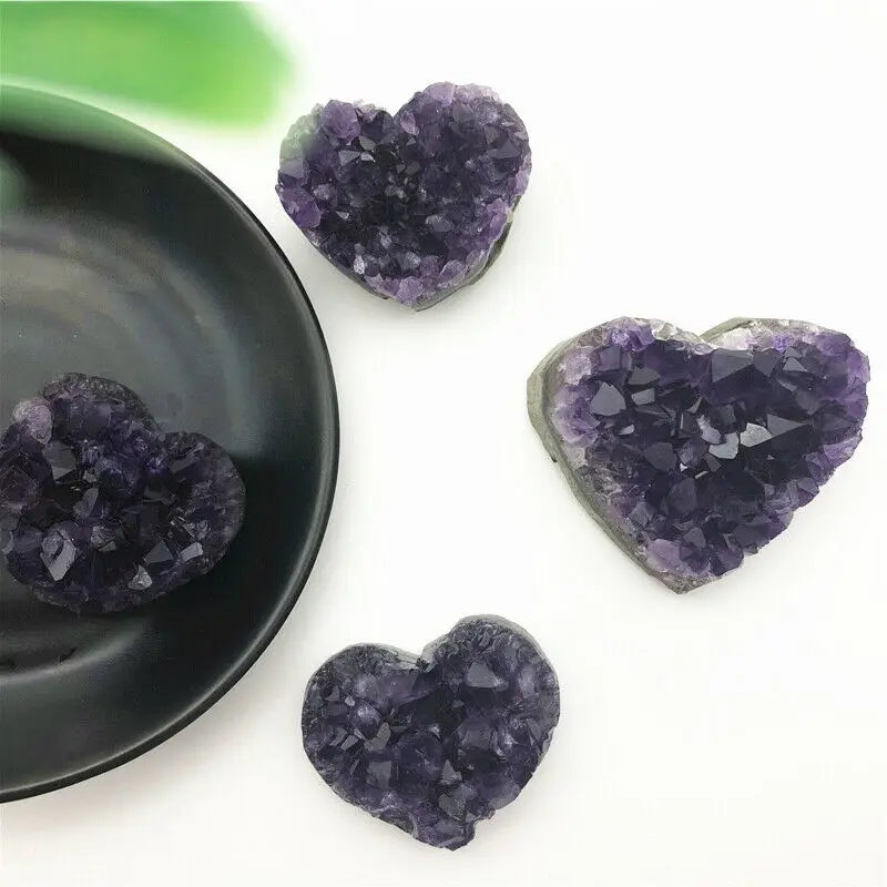 Природные камни и минералы Уругвайский Аметист природные вырезанные вручную Geode