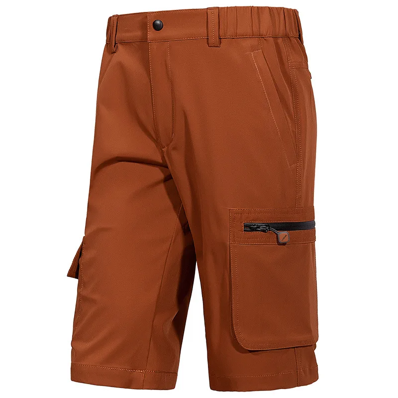 Летние мужские быстросохнущие Пятиточечные брюки повседневные свободные тонкие