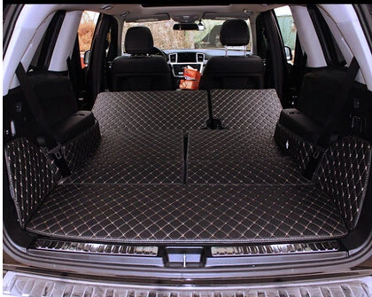 

No Odor Customized Full Covered Pu Leather Waterproof Cargo Rugs Non Slip Carpets Car Trunk Mats for GL 350 X164 7seats
