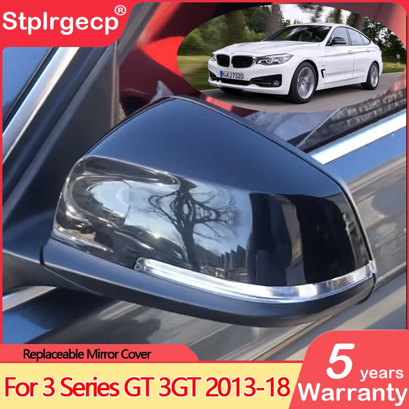 Для BMW 3 серии GT 3GT F34 2013 2018. яркий черный Автомобильный обзор. Зеркальные раковины.
