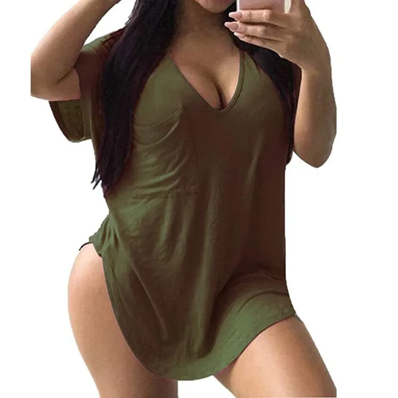 Летняя Новинка 2019 черная шифоновая футболка с коротким рукавом размера плюс XXXL