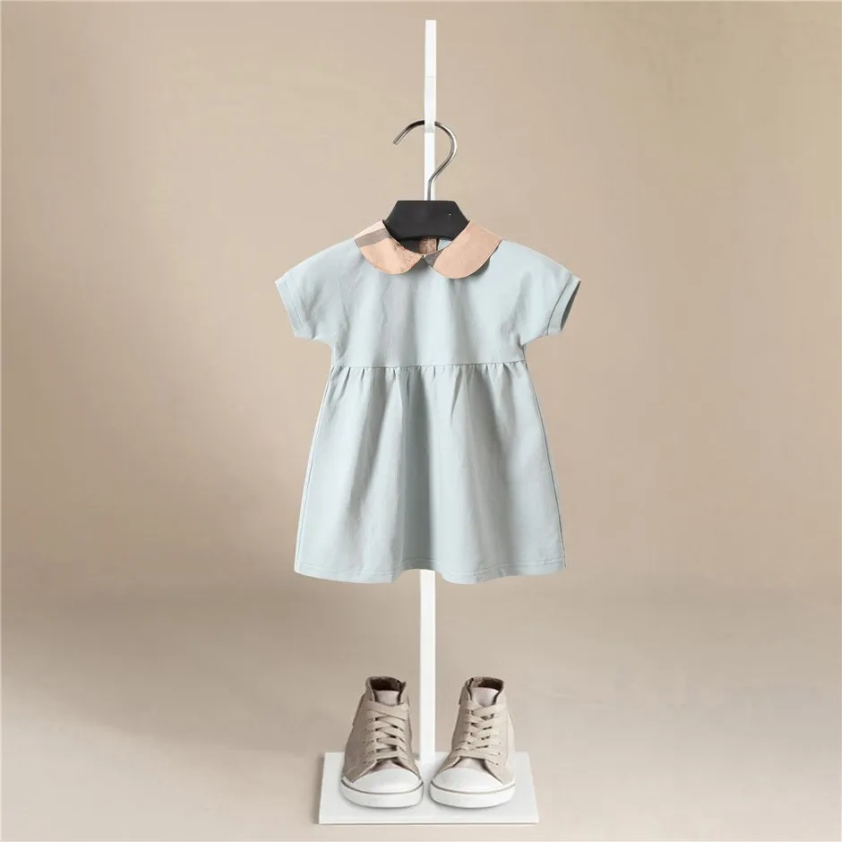 2020 одежда для малышей платья маленьких девочек новое летнее Хлопковое платье с