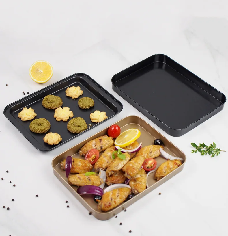8/10 дюймов Прямоугольник противень с антипригарным покрытием Карбон сталь
