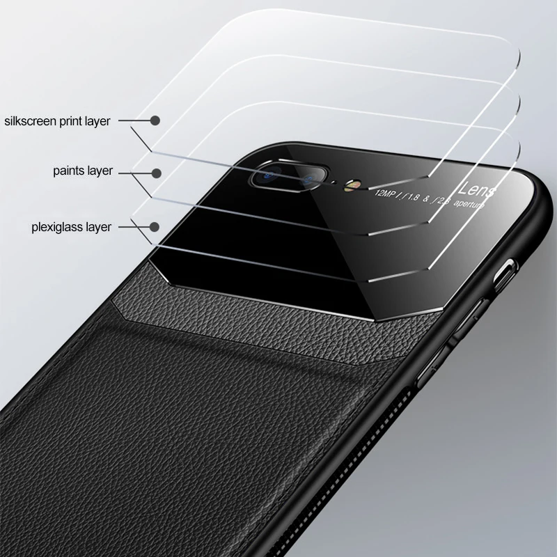 Кожаный чехол для Iphone X Xr 11 7 8 plus 6 S из искусственной кожи анти-осенний Xs Max ТПУ