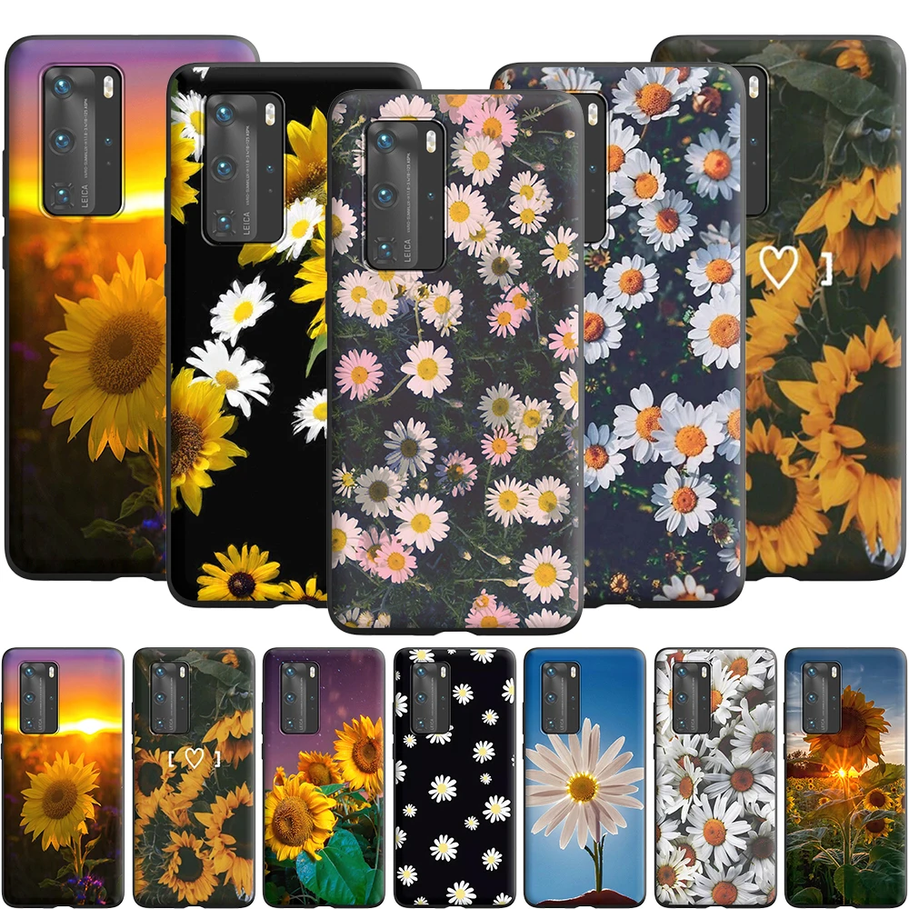 Чехол с летними маргаритками и подсолнухами для Huawei Mate 10 20 Lite Y6 Y7 Y9 Y6P P Smart S Y5P Y8P 2019 -
