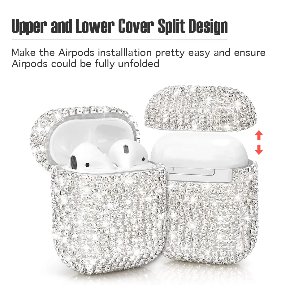 Чехол для AirPods роскошные блестящие 3D бриллиантовые наушники чехол 2 airpods Pro 3