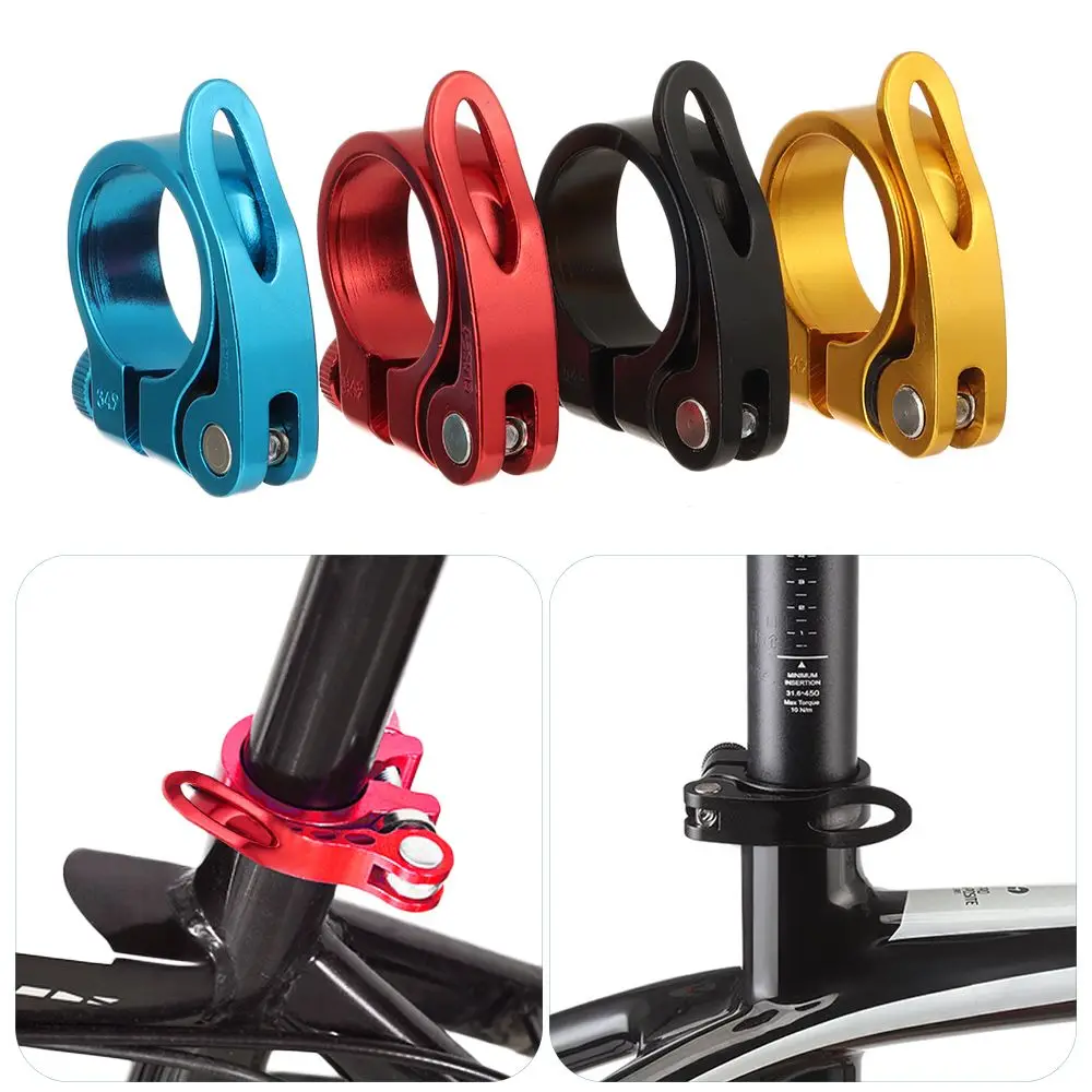 

Quality 286/318/349mm Road Bike Mountain MTB BMX Quick Release Bicycle Seatpost Clamps Aluminium Bike Seat Clamp