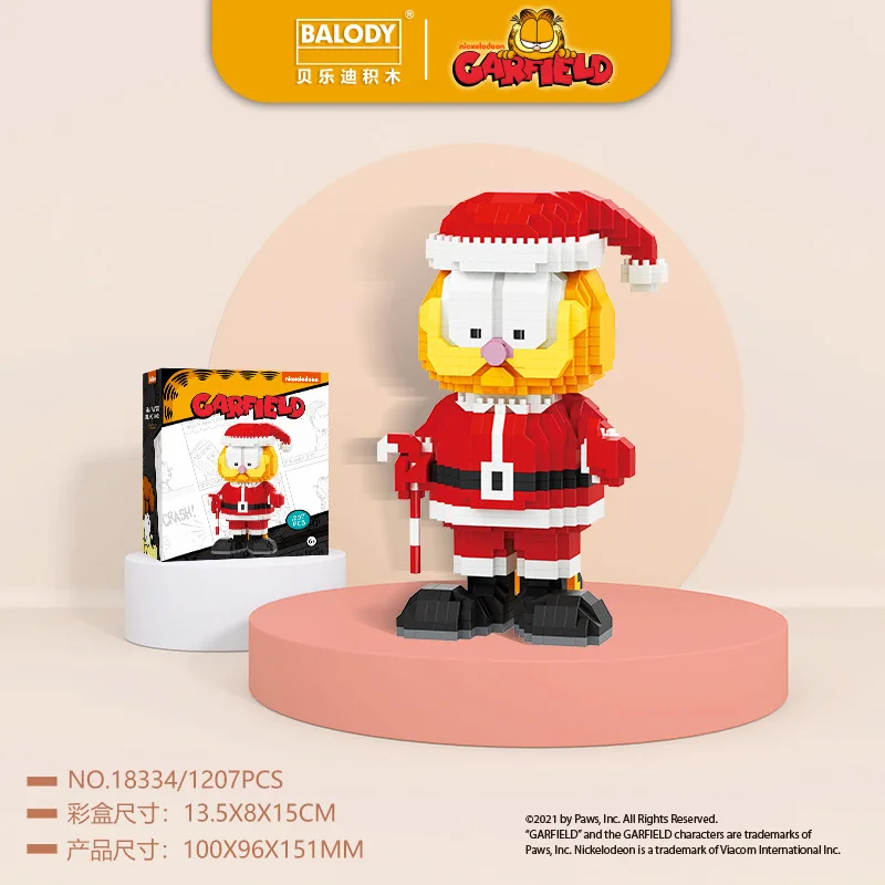 Balody мини-конструктор волшебный Забавный мультяшный Гарфилд кошка Коллекция