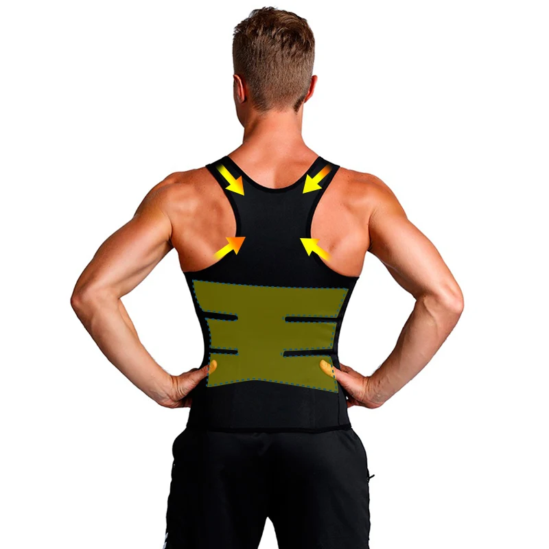 Slimming Belt Belly Men Slimming Vest Body Shaper Neoprene Abdomen Fat Burning Shaperwear Waist Sweat Corset Dropshipping