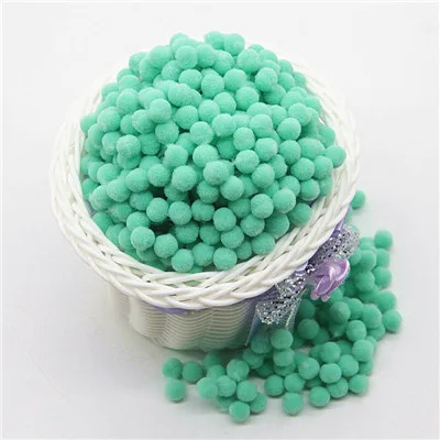 8mm 09green Мульти размер белый розовый синий помпоны куклы DIY одежды материал ручной работы мягкие пушистые Помпоны мяч детские игрушки «сделай сам» Аксессуары 10 г - Цвет: 8mm 09green