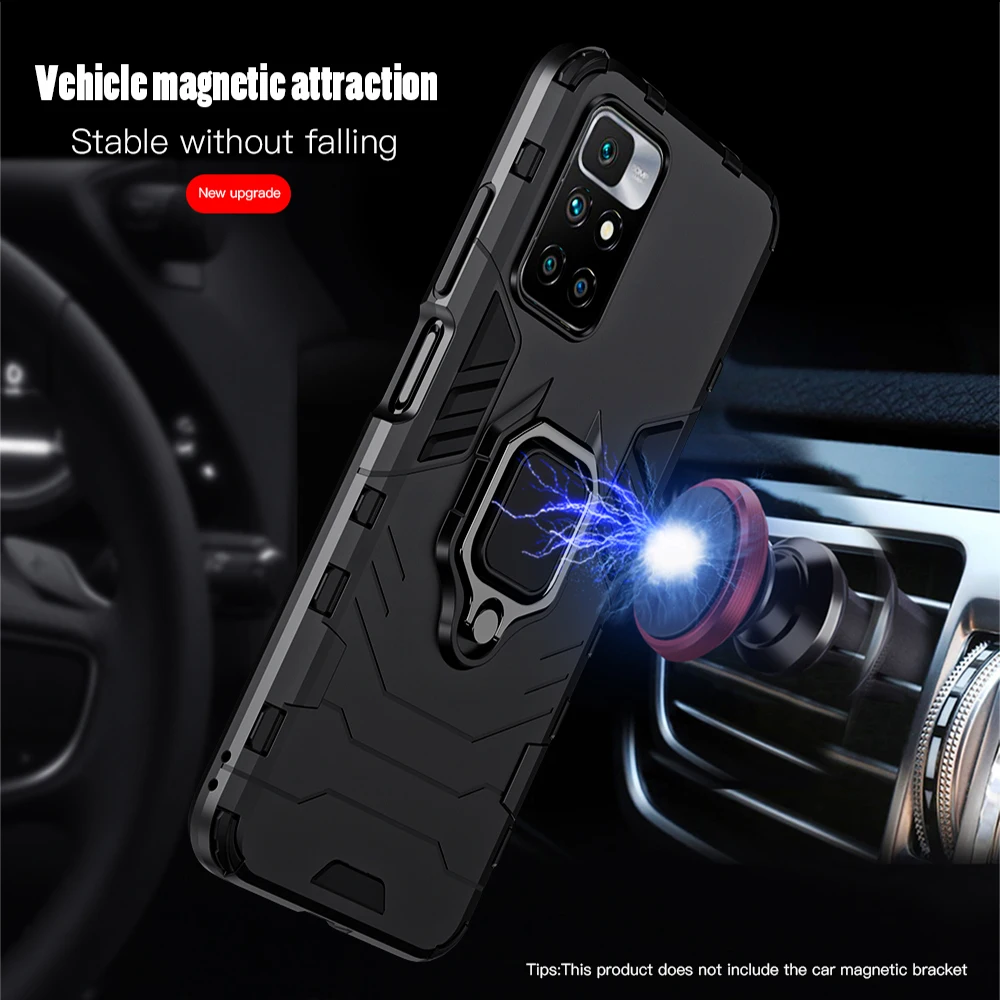 KEYSION Shockproof Case for Redmi 10 10 Prime Note 11 Pro Plus 10T 5G Phone Back Cover for Xiaomi POCO X3 GT X3 M3 M4 Pro F3 GT