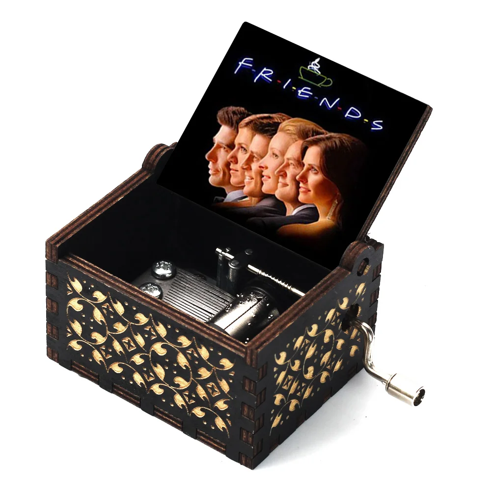 Totoro Симпсоны Сейлор Мун Парк Юрского периода музыкальная шкатулка деревянная