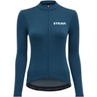 Костюм женский для велоспорта и бега 2021strava , дышащий комбинезон с длинным рукавом для горного велосипеда
