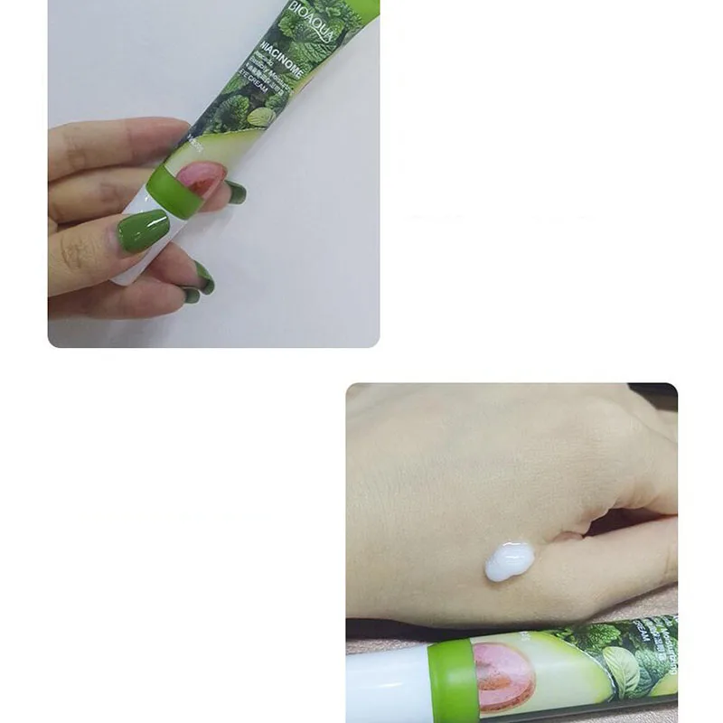 20g Avocado Eye Cream Nicotinamide Centella Essence Anti-Puffy Anti-Aging Dark Circle Moisturizing Nourishing Brighten Skin Care |